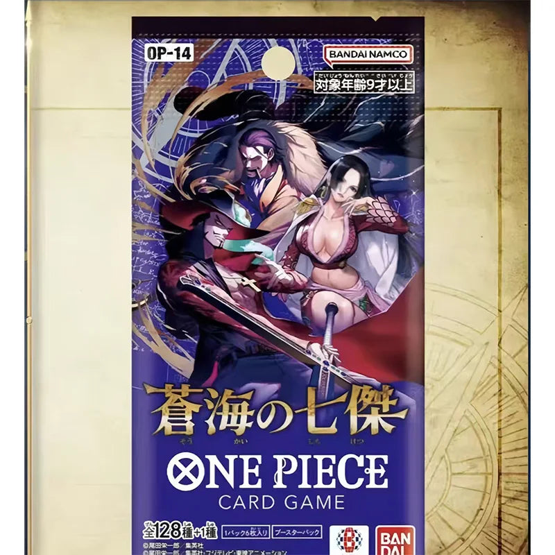 100% Original Bandai One Piece TCG OP-14 Blue Sea Seven Heroes Booster Box Opcg Card Japanese Card Game Sealed Collect Gift Set