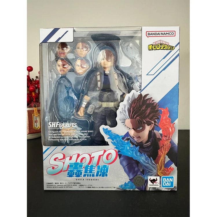Bandai Genuine SHF My Hero Academia Todoroki Shoto Bakugou Katsuki Ochaco Uraraka Dabi Anime Action Figure Model Toys Gift Kid