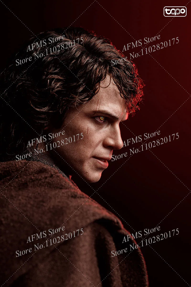TP026 1/6 Men Soldier Star Wars Anakin Skywalker Robe Cloak Leather Vest Eyeball Fit 12Inch HOTT0YS DX34AE DX47AE Action Figure