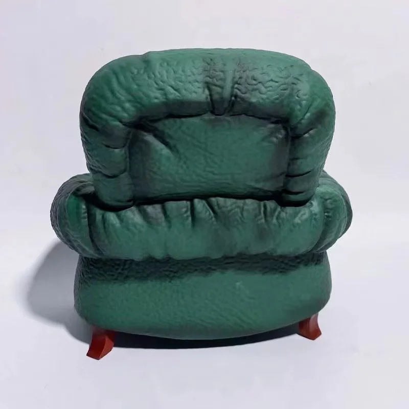 14CM Аниме One Piece Luffy Zoro Sanji Анимационна фигурка Диван Пиене Дебела къща Серия Играчки Подарък