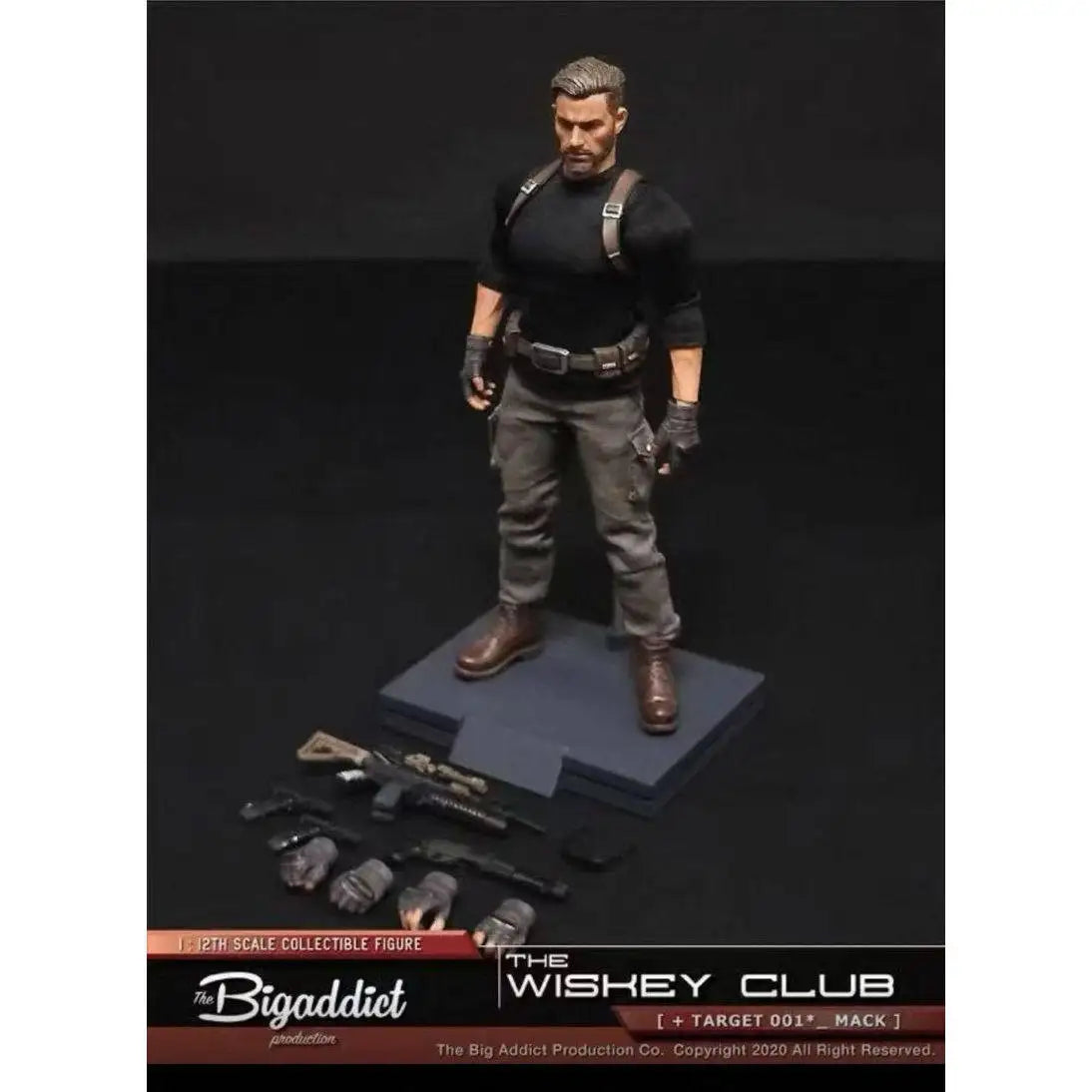 Bigaddict TARGET 001 1/12 Scale Whisky Club Killer Mark Collectible Military Action Figure Tactical Set For Adult Collectors