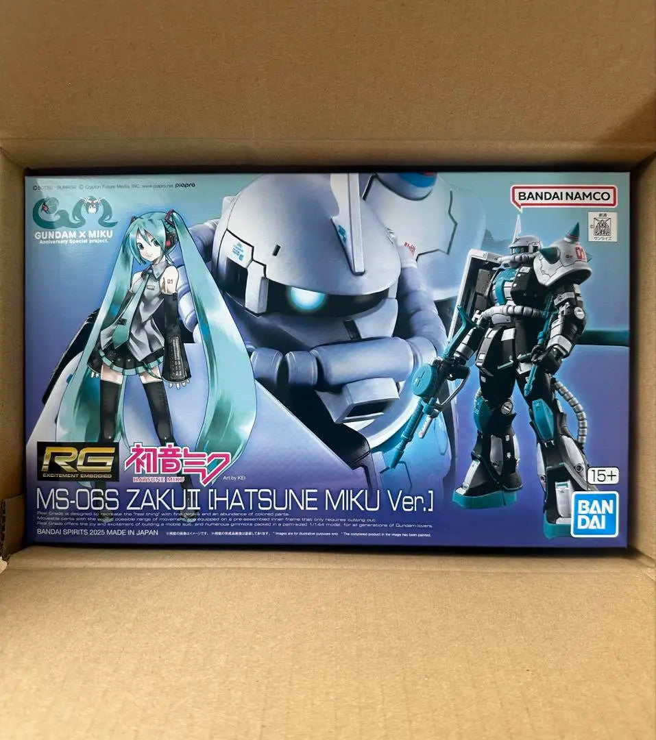 Bandai BP Limited Edition Lottery Sales RG 1/144 MS-06S Zaku 2 Hatsune Miku Ver