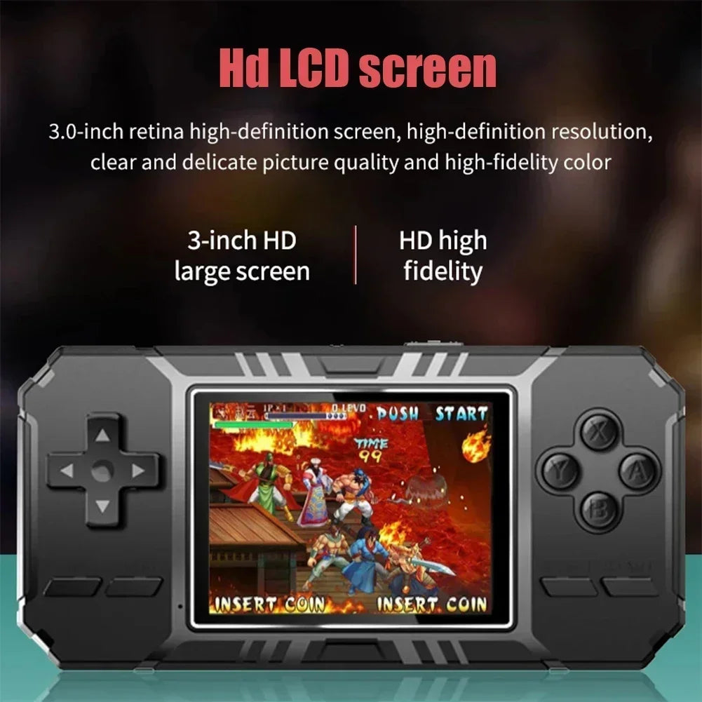 Portable Mini Handheld Game Console Retro Handheld Game Console 8-Bit 3.0 Inch Color LCD Game Player Built-in 520 Games