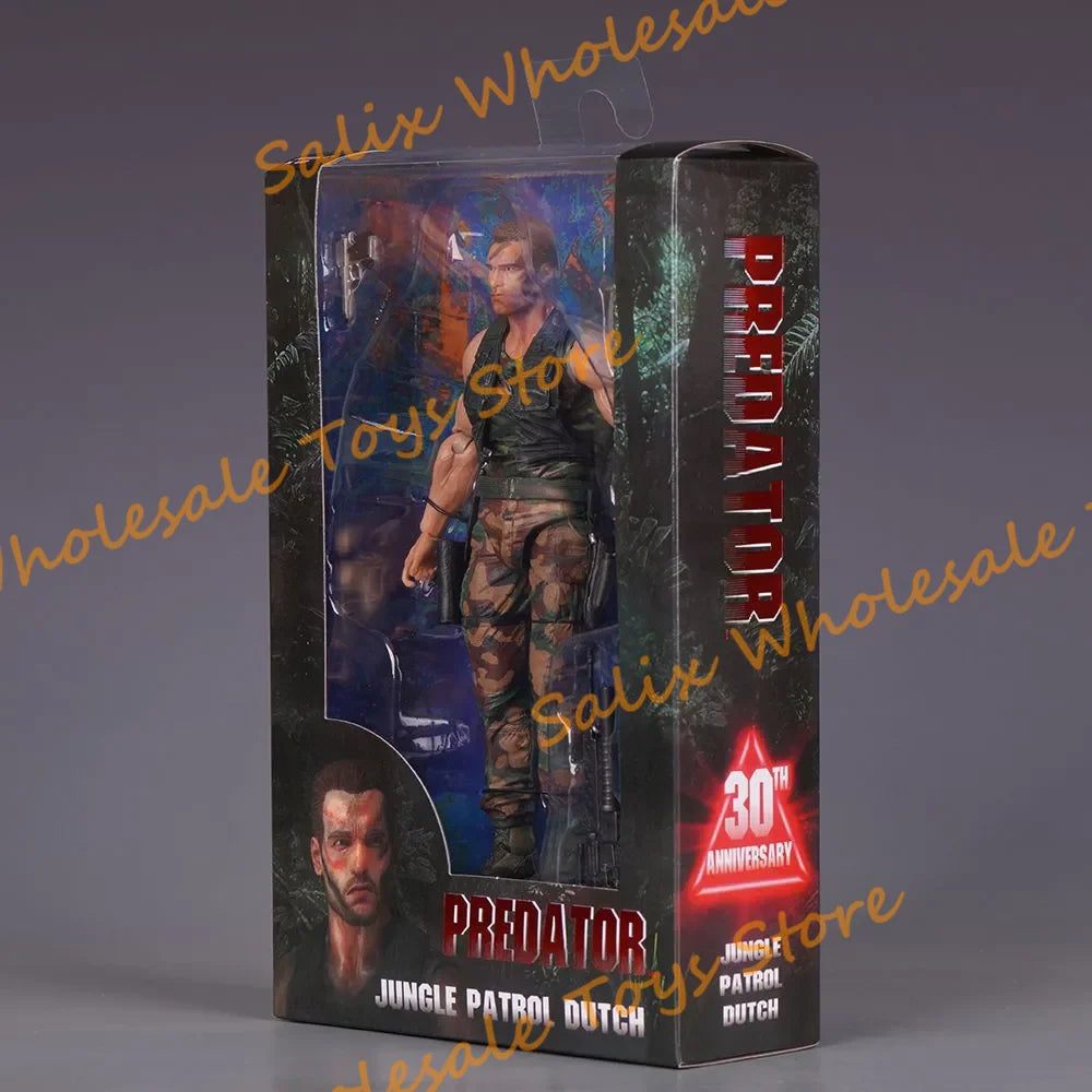 In Stock NECA Predator 30th Anniversary Jungle Encounter Dutch Extraction Dutch Patrol Dutch Disguise Dutch Ko Action Figures