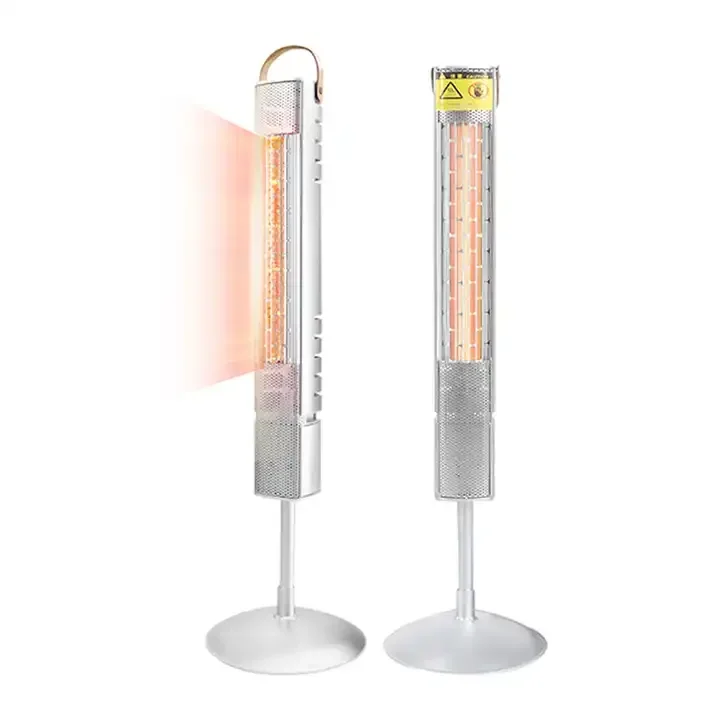 2200W Stainless Steel Waterproof Indoor Outdoor Heaters Patio Standing Electric Patio Heater by Remote Control