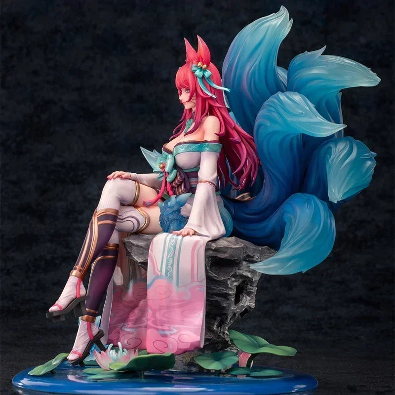 В наличност Myethos Spirit Blossom Ahri Оригинална аниме фигурка Колекционерски модел кукли Фигурка Орнамент Подаръци Играчка