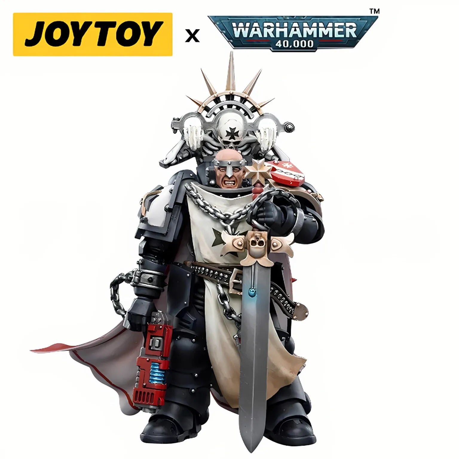 1/18 JOYTOY Action Figure 40K Black Templar Figure And Mechas Anime Model Toy