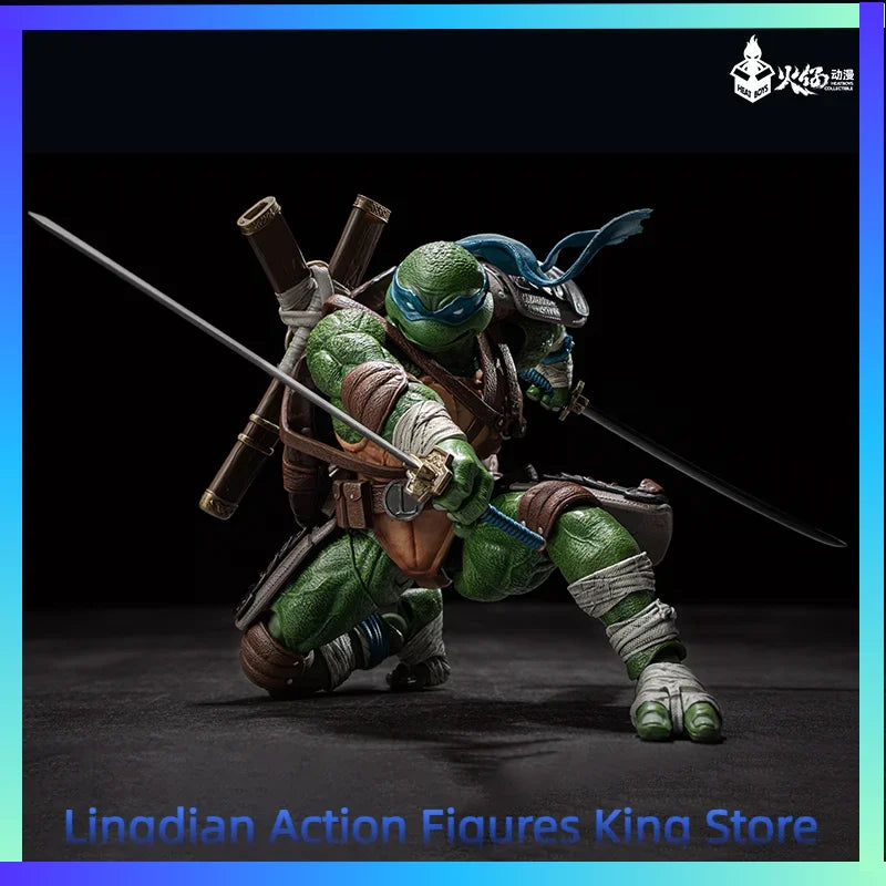 HEATBOYS Huo Zai Anime Teenage Mutant Ninja Turtles Leonardo Deluxe Edition Standard Edition Animation Model Action Figure Toy