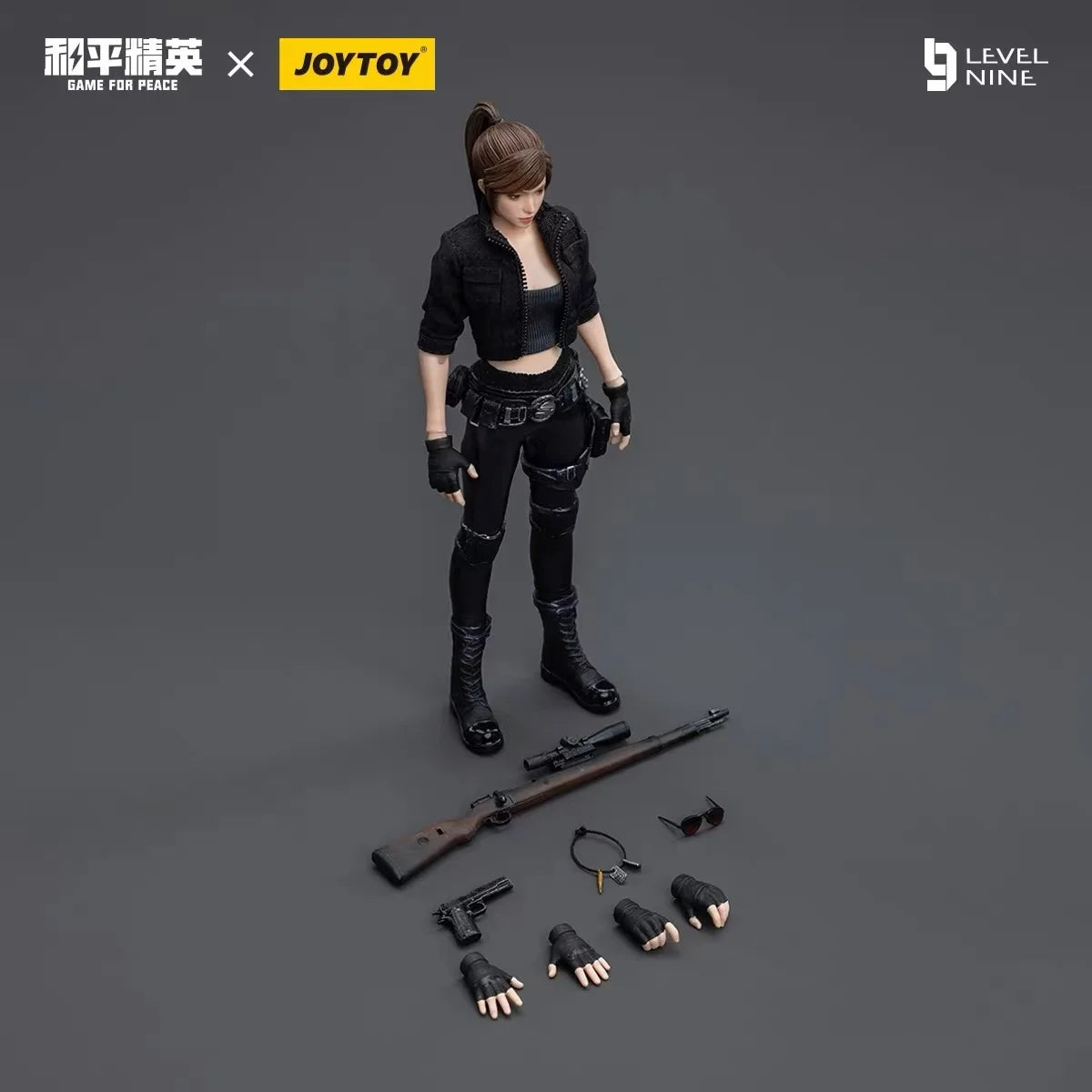 JOYTOY LEVEL NINE Action Figures Anime 1/12 16cm FRONTLINE CHAOS Gilly Anime Figure Model Toy