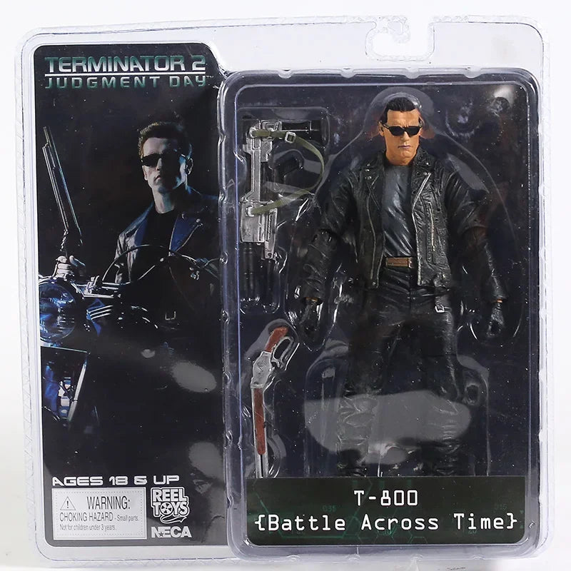 NECA Терминатор 2: Денят на страшния съд T-800 Арнолд Шварценегер PVC екшън фигурка колекционерски модел играчка 7" 18см