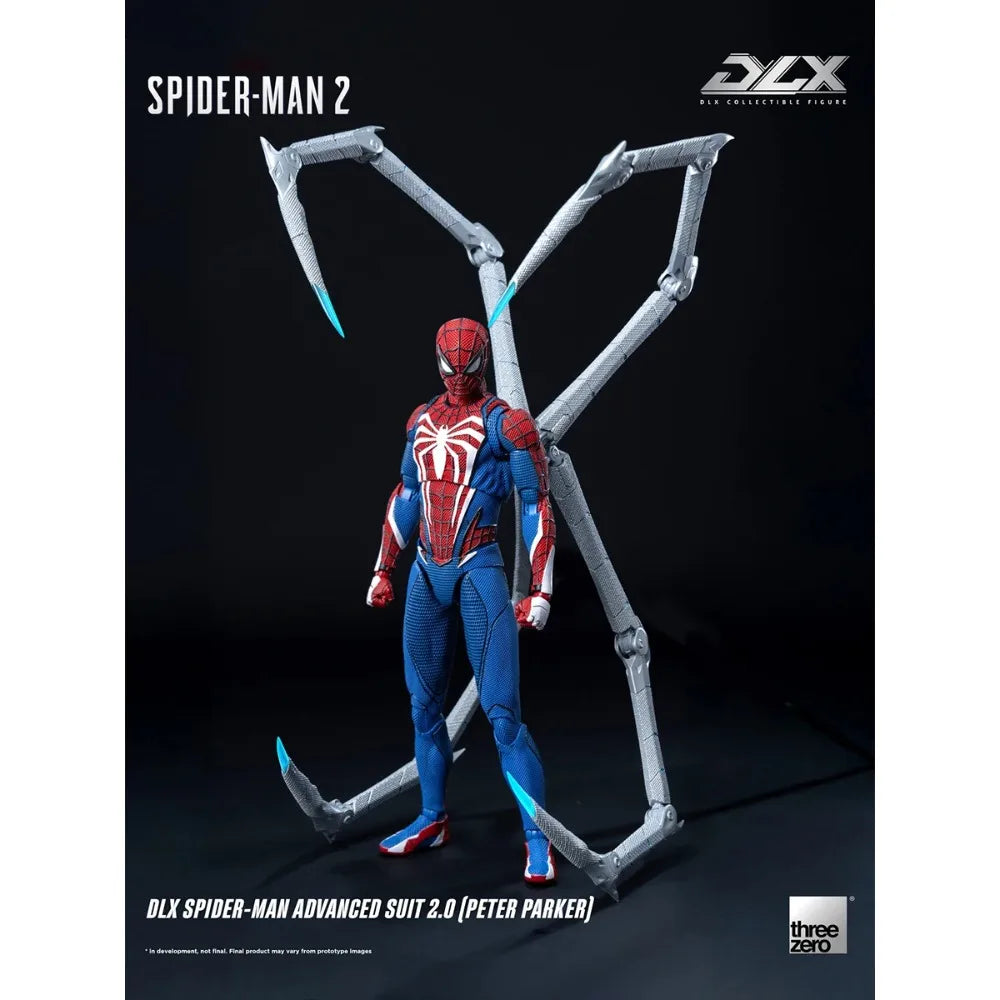 Threezero DLX Spider-Man High Suit 2.0 1/12 Scale Action Figure Toy Collection Gift Spider Man Anime Figure