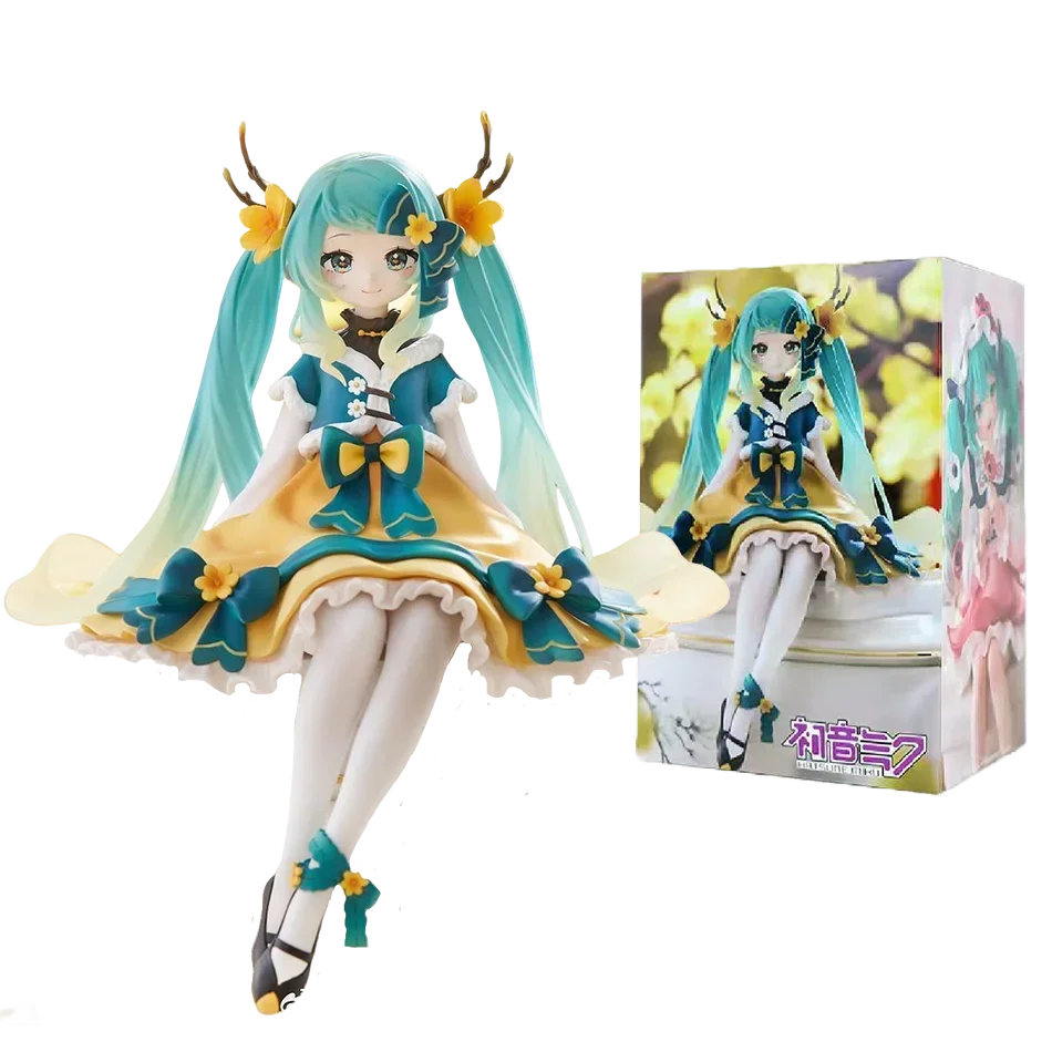 Anime Hatsune Miku Figure Toys Flower Fairy Collection MIKU Kawaii Cartoon PVC Action Figurine Model Dolls Birthdays Gifts Toys