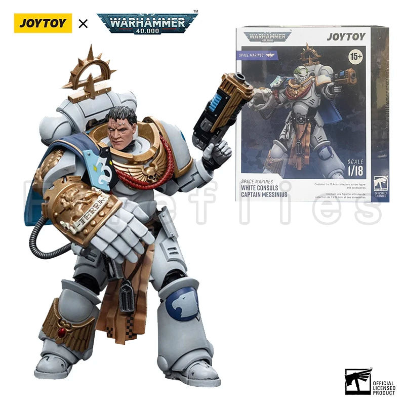 1/18 JOYTOY Action Figure 40K Space Marines White Consuls Intercessors Anime Collection Model Toy