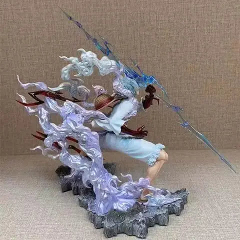 28 см One Piece фигурка Sun God Gear 5 Nika Luffy екшън фигурка GK Thunderbolt Monkey D Luffy модел PVC колекционерски детски играчки