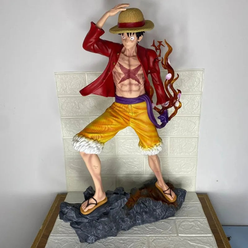 68 cm große ONE PIECE Figur Monkey D. Luffy, extra große Anime-Sammlerfigur, Schreibtischdekoration, Weihnachtsgeschenk, Kinderspielzeug