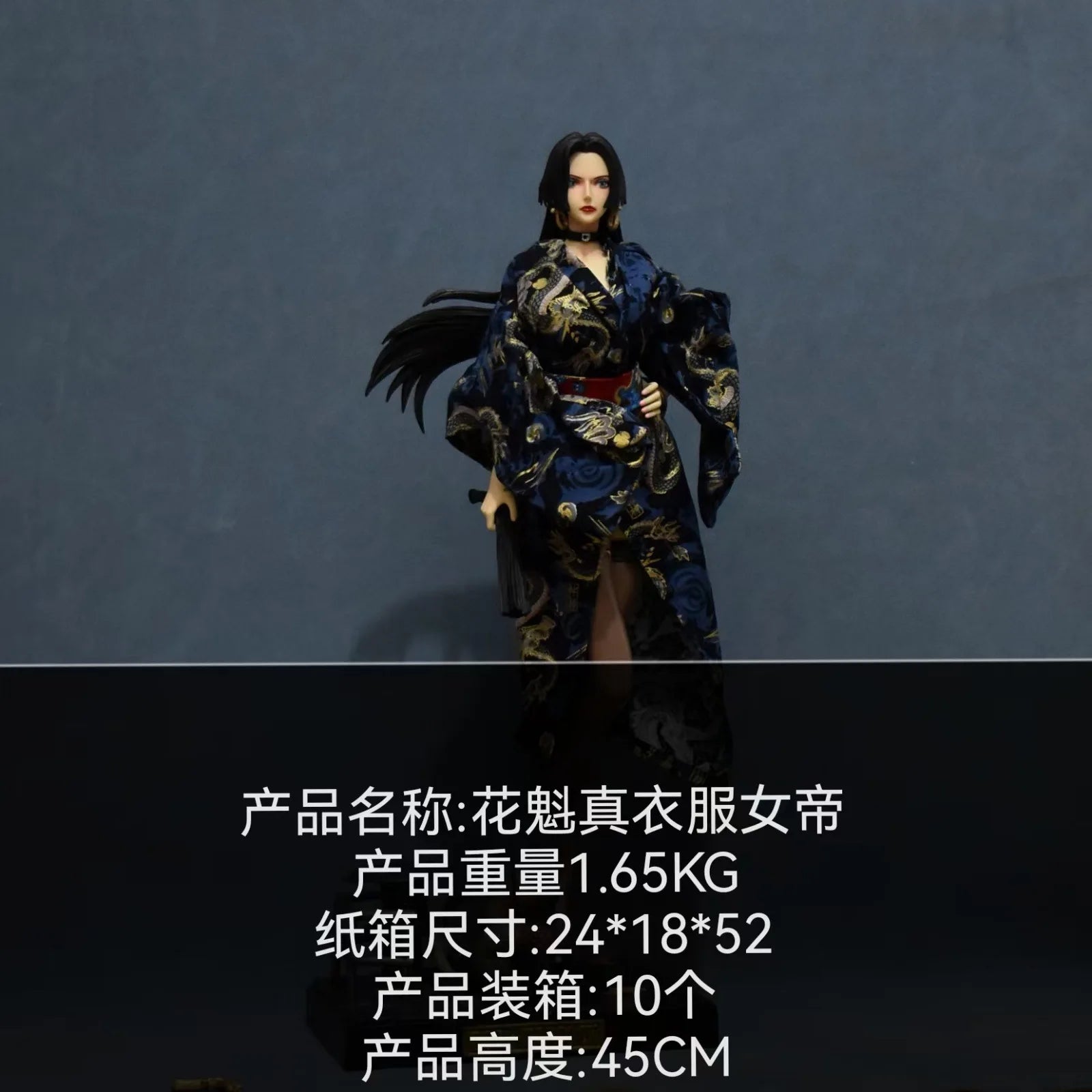 46cm Anime One Piece Figure Uta Kimono Empress Boa Hancock High Quality Model Boutique Large Decorative Scene Collection Toys