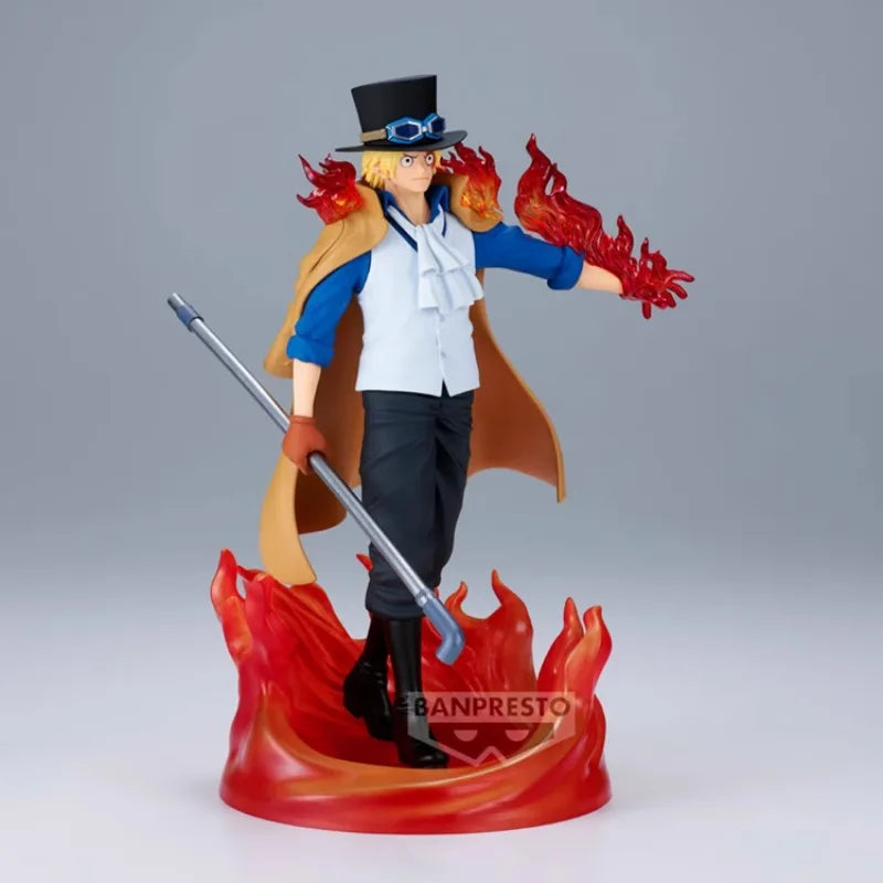 Bandai Original BANPRESTO Anime One Piece THE LOGIA SABO PVC Action Figure Model Collectible Toy Gifts