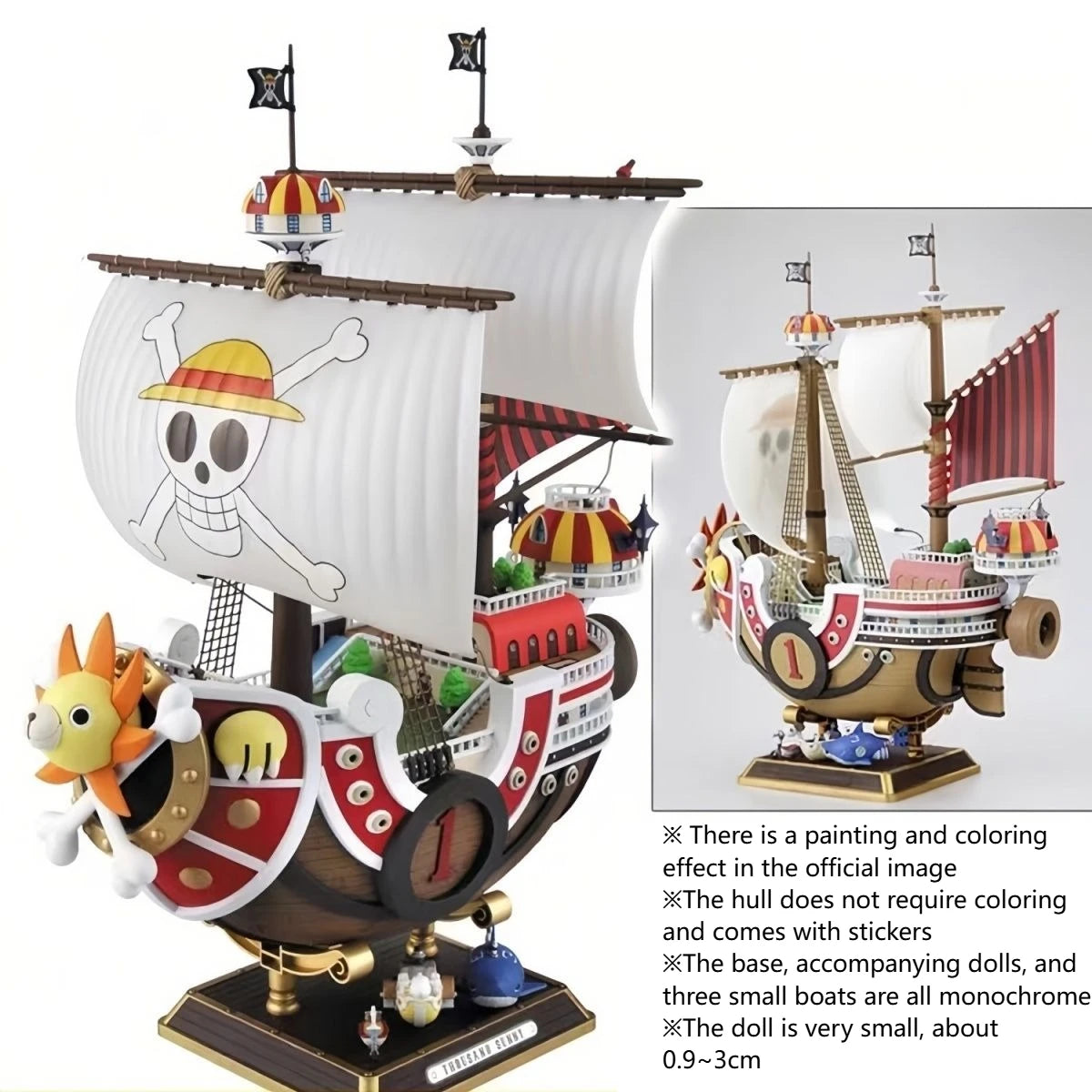 Едно парче 32 см пиратски кораб модел Going Merry Thousand Sunny PVC екшън фигурка колекция играчка коледен подарък