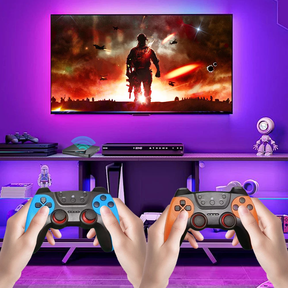 Videospielkonsole, über 65.000 Spiele, Super Console, über 60 Spiele-Emulatoren, 2,4 G/5 G, BT 4.3 für DC/Arcade/MAME/Sega für Saturn 