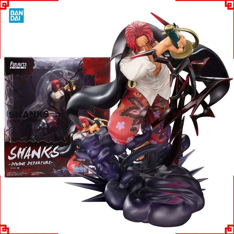 Bandai One Piece Anime Figure Figuarts ZERO Shanks Divine Departure Extra Battle Collectibles Model Action Figures Toys Boys Gif