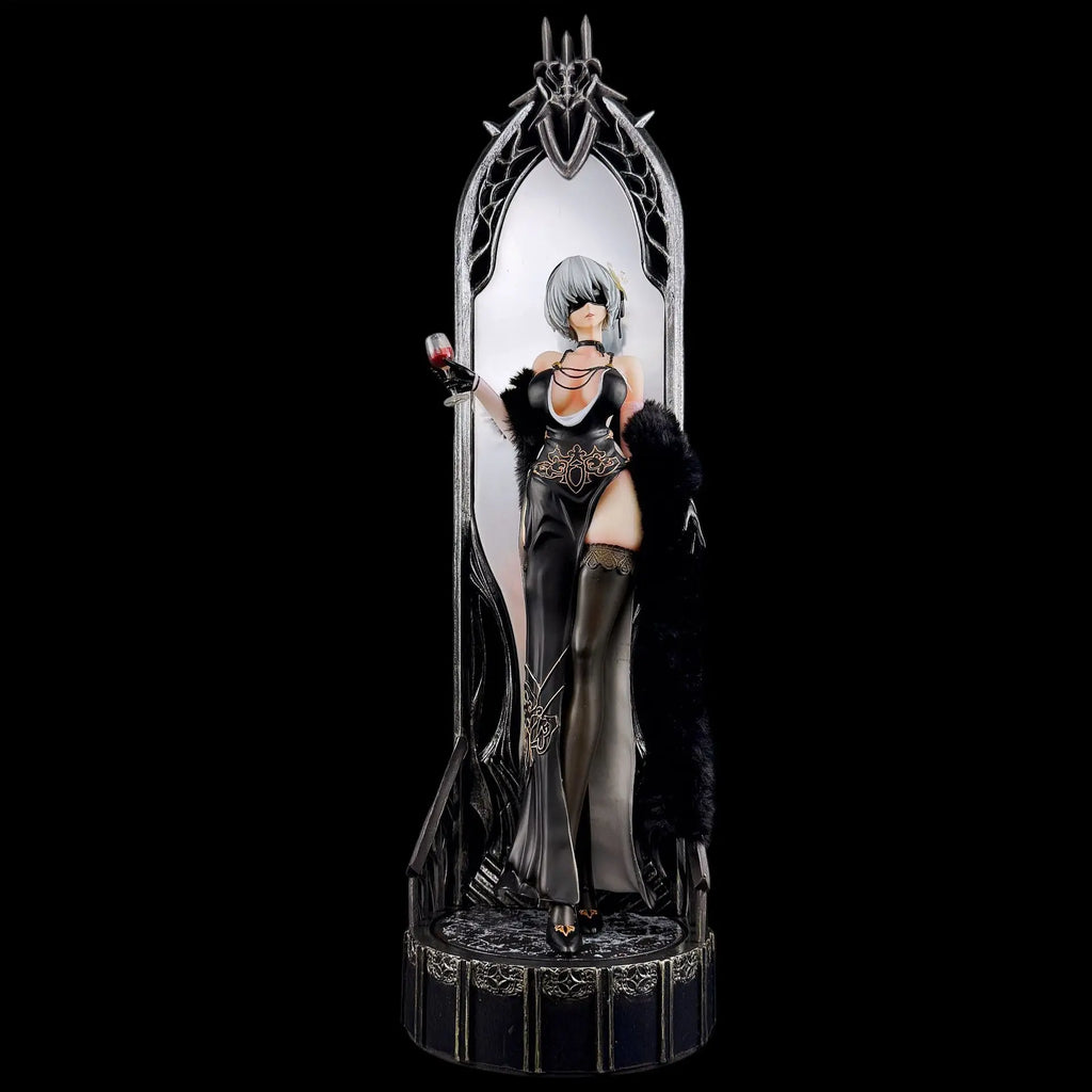 Dinner Series 2B 1/4 Scale Anime Figure Double Head Sculpt 63cm Tall ABS Anime Collection Giant Statue Gift Model