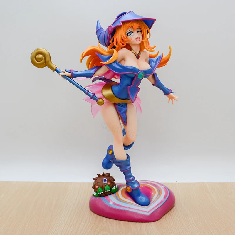 27cm Raa no Yokushinryuu Anime Figure Yu-Gi-Oh! Duel Monsters Yami Yugi Action Figure Dark Magician Girl Figurine Model Doll Toy