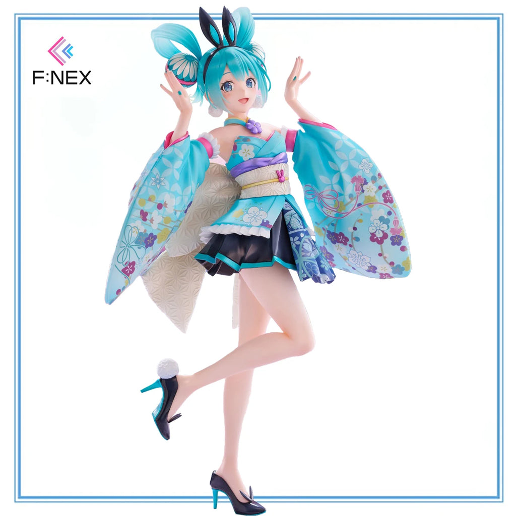 Original FuRyu F:Nex 1/7  Piapro Characters - Hatsune Miku Wa-Bunny Anime Action Figures Model Collectio Toy Gifts Toys