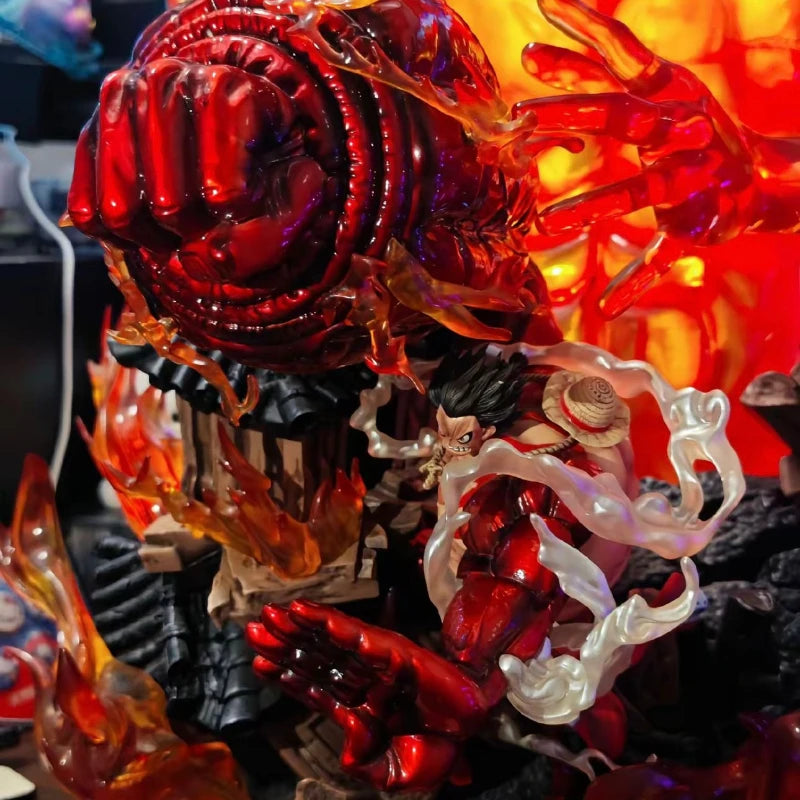 48 cm große ONE PIECE Anime-Figur Portgas D. Ace beschützt Ruffy, PVC-Modell, Szene-Statue, Schreibtischdekoration, Geschenk, Spielzeug