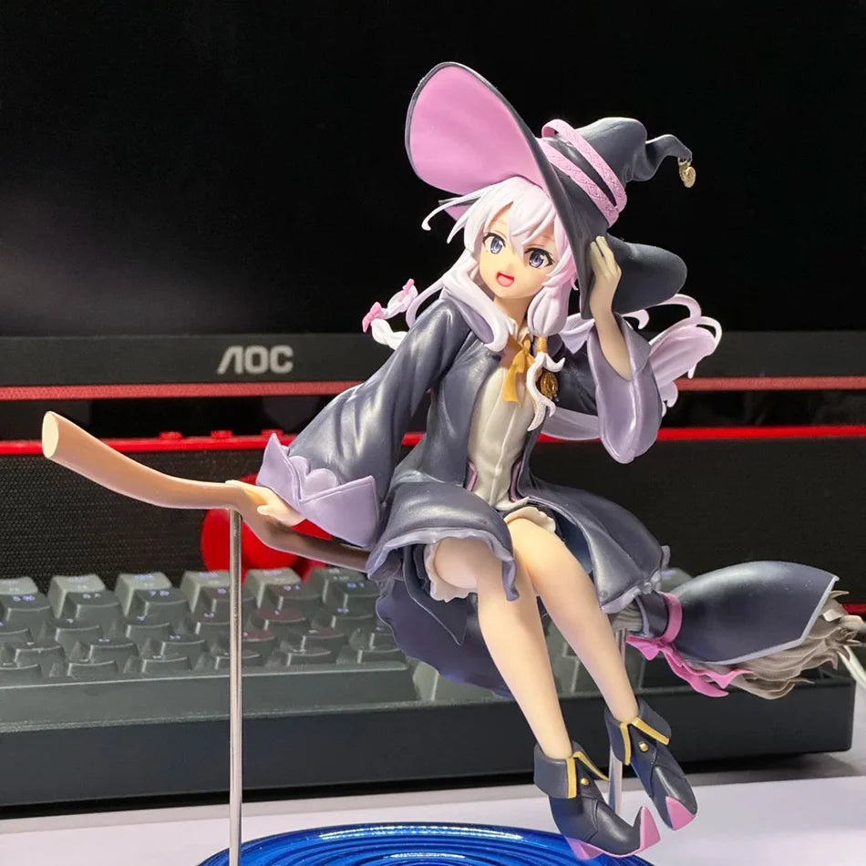 New The Journey of Elaina Anime Figure Witch Elaina Action Figure PVC Collection Model Doll Toys for Christmas Gifts