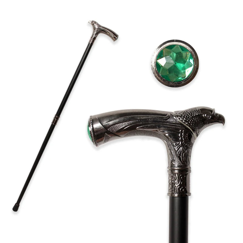 10 Colors Eagle-Head With Transparent Diamond Man Luxury Fashion Walking Stick Women Decorative Elegant Walking Canes