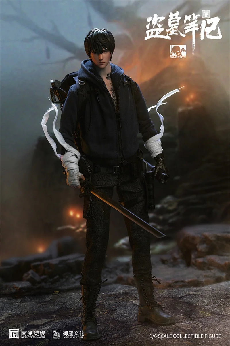 RINGTOYS 1/6 Time Raiders Zhang Qiling Full Set Moveable Actioni Figures Normal Version No Platform Base For Collectable