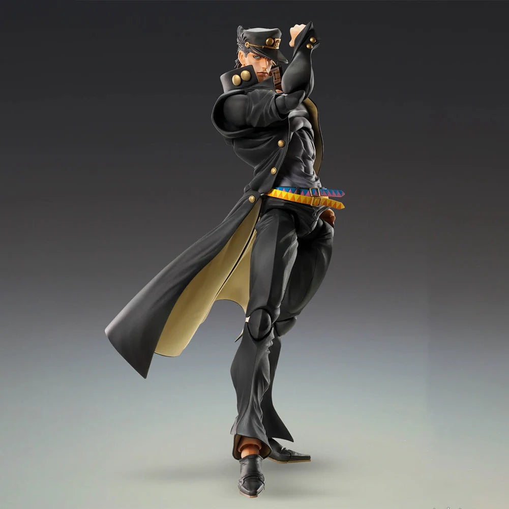 Anime JOJO Figur 25 cm Unbesiegbarer Kujo Jotaro Figur Sammlerstück Modell PVC Actionfigur Spielzeug Schreibtischdekoration Geschenk Spielzeug