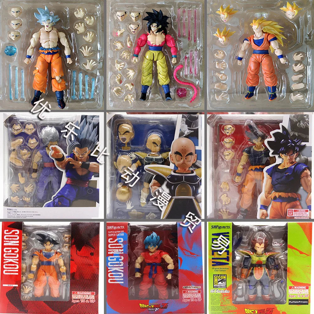 Bandai Dragon Ball Z Son Goku Figure SHF S.H.Figuarts Goku War Damage Super Saiya Anime Action Figures Model Toys Birthday Gift