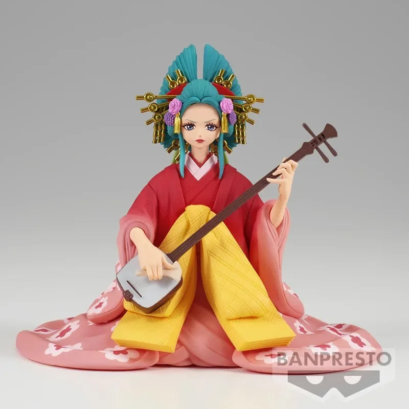 Bandai Original BANPRESTO Anime One Piece Kozuki Hiyori Figuren DXF DIE GRANDLINE DAME EXTRA KOMURASAKI PVC Action Figure Spielzeug
