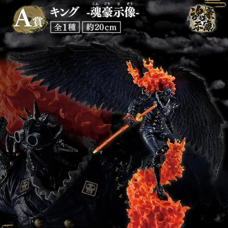 Original BANDAI Ichiban KUJI ONE PIECE EX Krieger, die mit Drachen stehen Königin König Kaido Anime Figuren Modell Sammlung