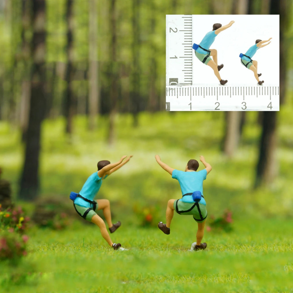 1/64 Miniature Figure Sports Climbing Climber Model Collectible 1/87 Minifigures DIY Garage Scene Decoration Micro-landscape