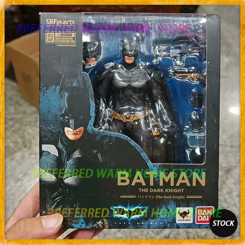 In Stock Originate BANDAI SHF The Dark Knight Batman Movable Model Toys S.H.FIGUARTS Bruce Wayne The Dark Knight Rises