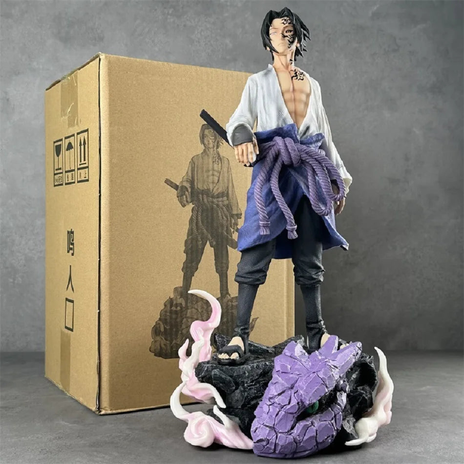 26cm Naruto NARUTO Anime Figure Uchiha Sasuke Uzumaki Naruto Ninjas Gk Gifts Action Figure Model Statues Collections Toys Gifts