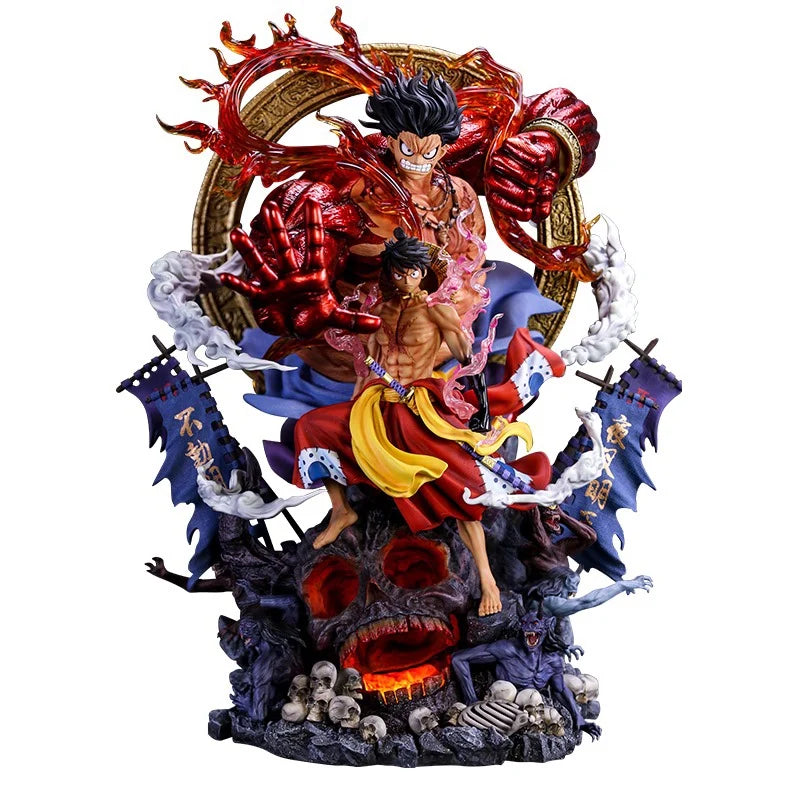 One Piece Fudo King Luffy King of Thieves and the Kingdom of Pirates and the flow of Sakura ghost island Luffy Collectible Model