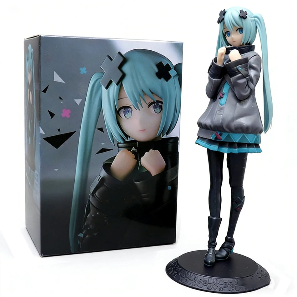Anime Hatsune Miku Doll Model Cartoon Cute Kawaii Toys PVC Model Action Figures Car Dashboard Decoration Holiday Gift
