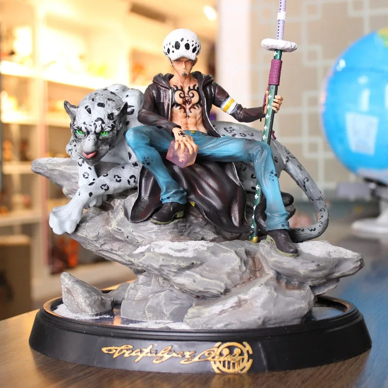 Голям размер Аниме One Piece Trafalgar Law Battle Ver. GK PVC екшън фигурка статуя колекционерски модел детски играчки кукла 30 см
