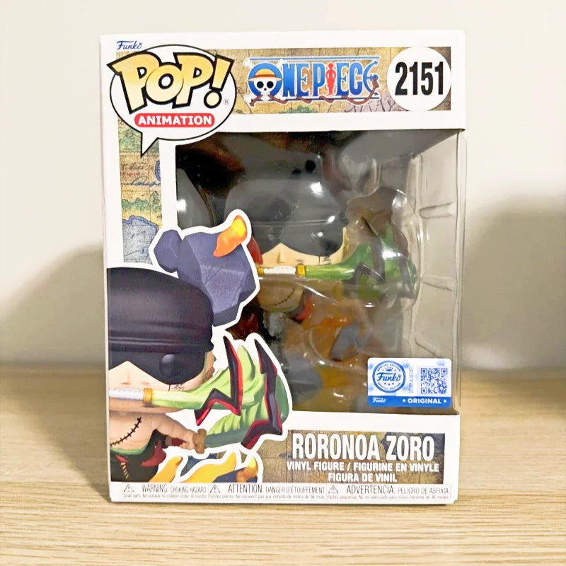 Funko Pop One Piece Zoro Master Style 2151# Anime Collectible Figure, Anime Action Figure Gift for Boys Girls Children's Day