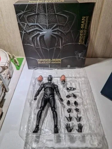 Black Spiderman Figure Across The Spider-Verse Part One S.H.Figuarts Spider-Man Venom Shf Action Figures Pvc Doll Decoration Toy