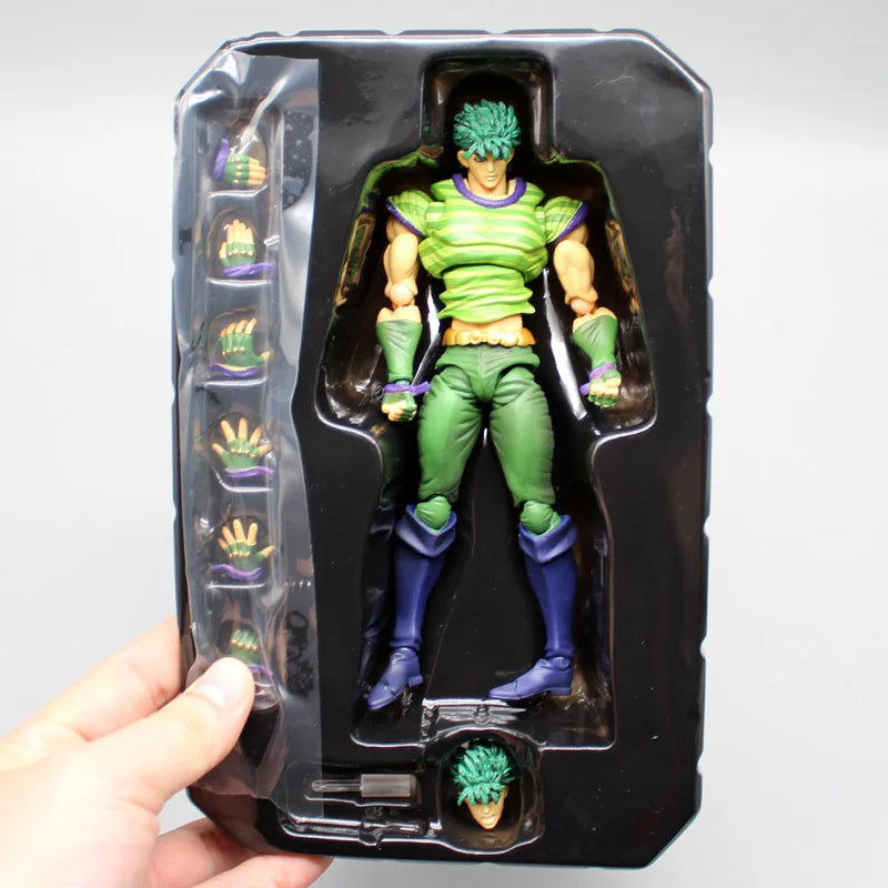 Anime JoJo's Bizarre Adventure Figures Star Platinum Kujo Jotaro Action Figure Collection Jonathan Joestar Dio Brando Model Toys