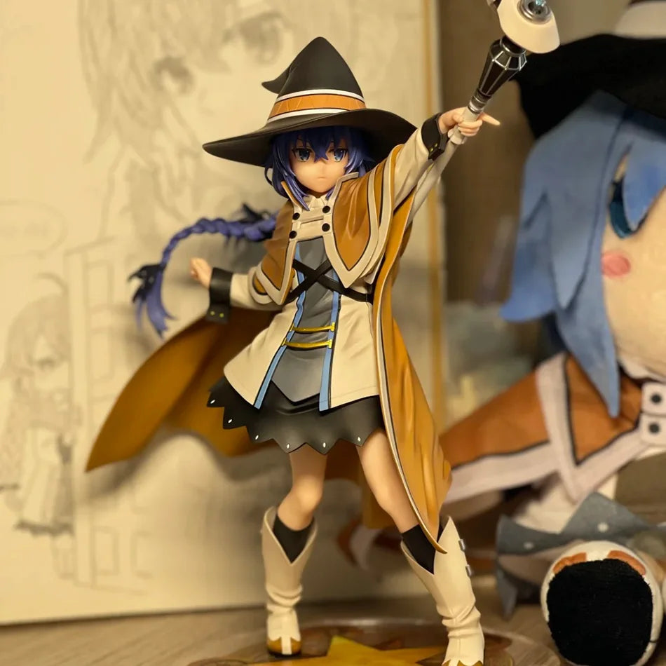 25cm Magician Roxy Migurdia Action Figure Mushoku Tensei：Jobless Reincarnation Anime Figure PVC Adult Collection Model Doll Gift