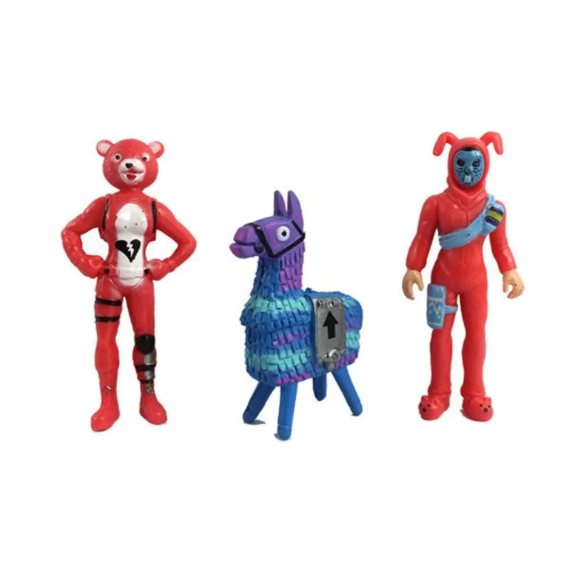 12pcs/set Fortnite Game Action Figure Anime Cartoon PVC Model Toy Doll Kawaii Room Decoration Cosplay Figurin Kids Birthday Gift
