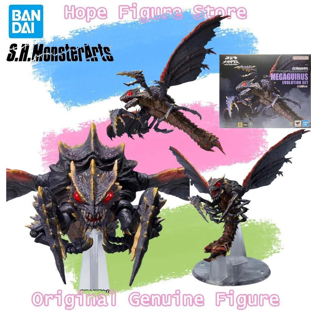 In Stock Genuine Bandai SHMonsterarts Godzilla Vs Megaguirus Figure Anime Action Model Toy