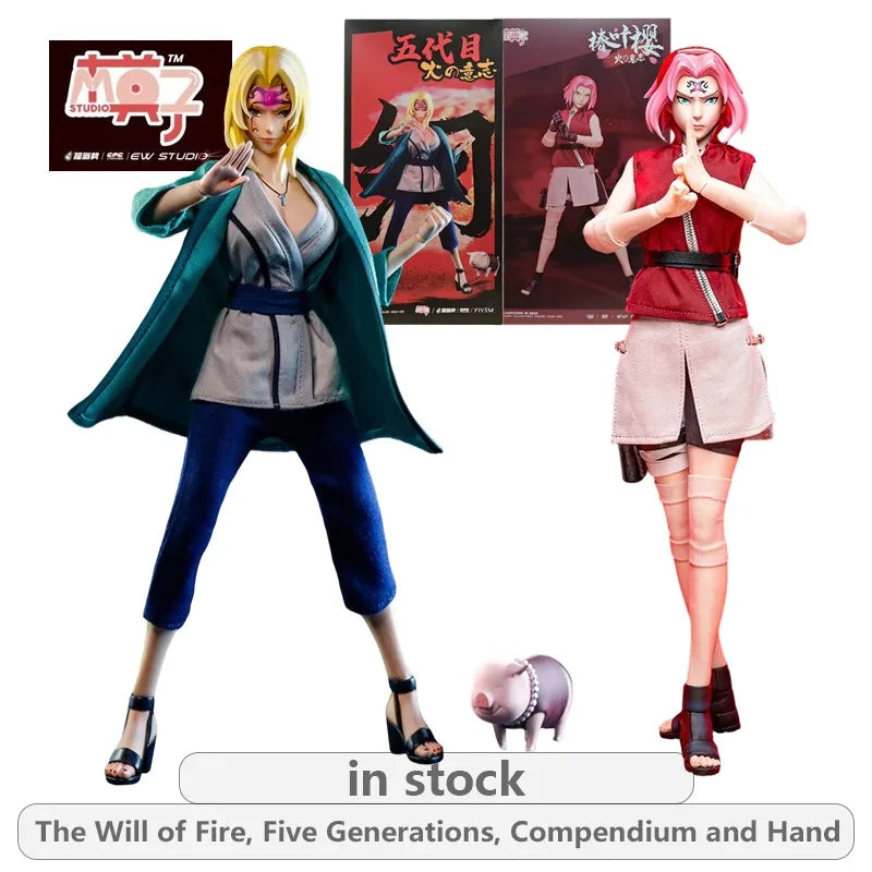 MOZ STUDIO Original 1\6 Movable Model Series Naruto Tsunade\Chunye Sakura  Action Figure Model Toys Movable Model Gifts Fo Boys