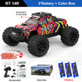 Teeggi 1/14 4WD Високоскоростна Rc Офроуд Кола 100KM/H Безчетков мотор 3S Камион с дистанционно управление Дрифт Състезателни Колички Играчки За Детски Подаръци