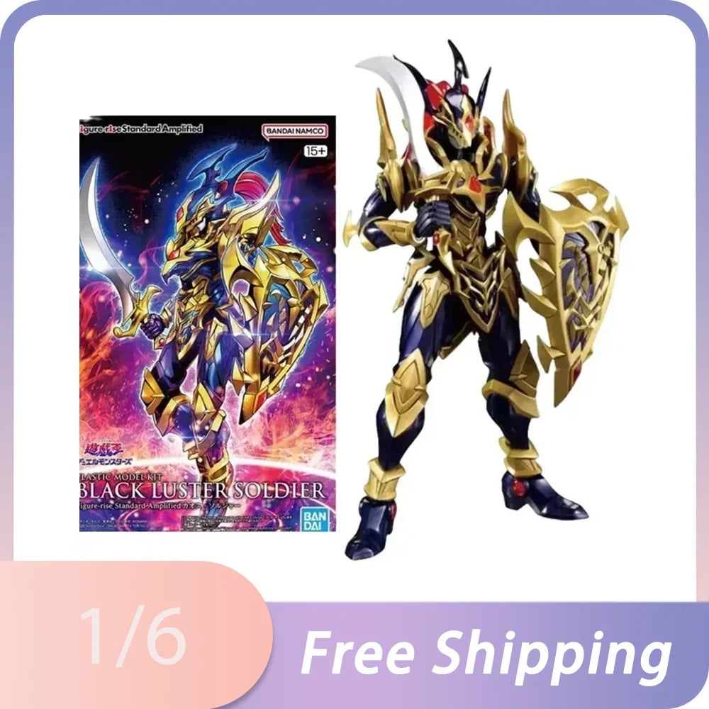 Bandai Original Anime Yu-Gi-Oh! Duel Monsters Figure-rise BLACK LUSTER SOLDIER Actionfigur Bausatz Spielzeug Dekorationen Geschenke
